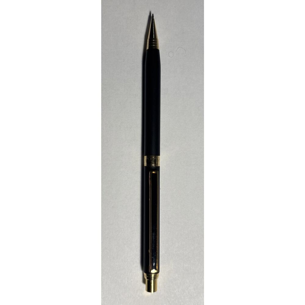 Vintage Dixon Mechanical Pencil - 0.5mm Black With Gold Trim (1980s?) lot 9168